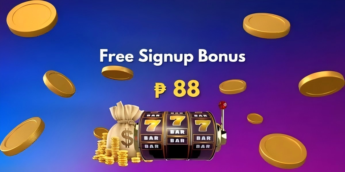 Welcome lobby promotion banner with gold coins and game thumbnails