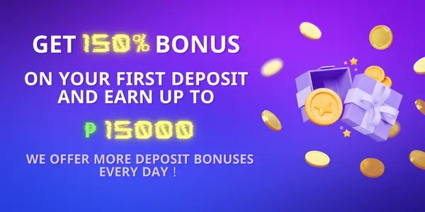 Bonus and reload promotion banner with gift boxes and reward tags